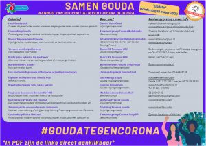 Gouda Goverwelle - Nieuws - Goverwelle - Aanbod van hulpinitiatieven Corona in Gouda (update 27-3)